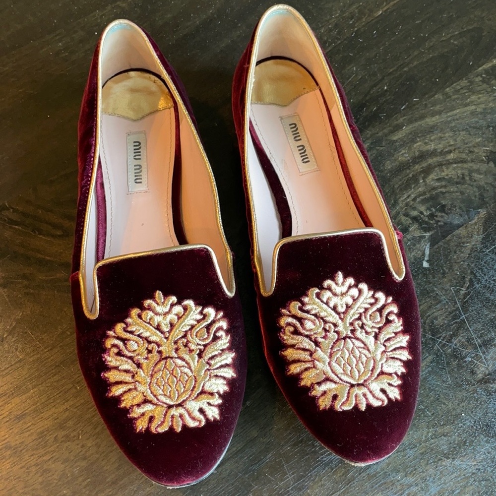 Miu Miu smoking slipper